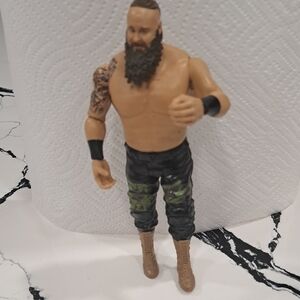 WWE Action Figure with Black and Green Pants
